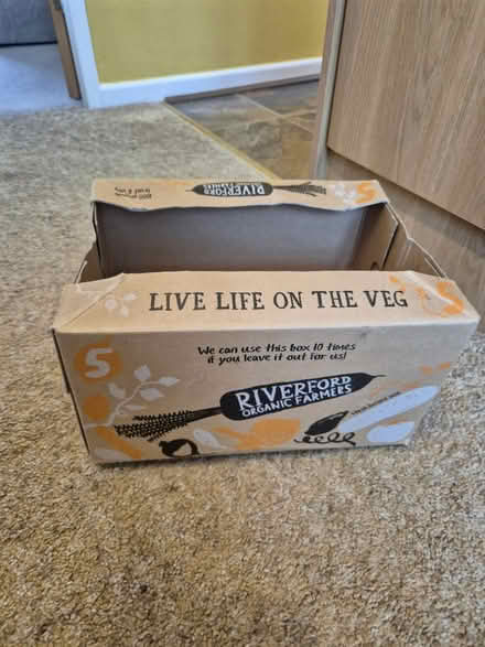Photo of free 3x Riverford sturdy cardboard boxes (Oughtibridge S35) #4