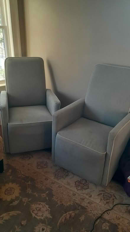 Photo of free two matching grey chairs (somerville) #1