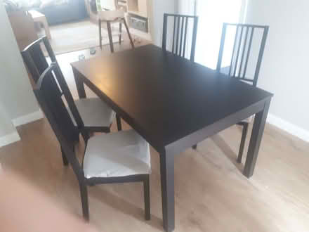 Photo of free Ikea dining table and 4 chairs set used, good condition (Whitnash CV31) #1