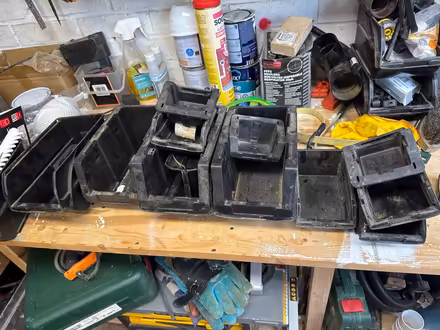 Photo of free Assorted black component boxes (HP1) #1