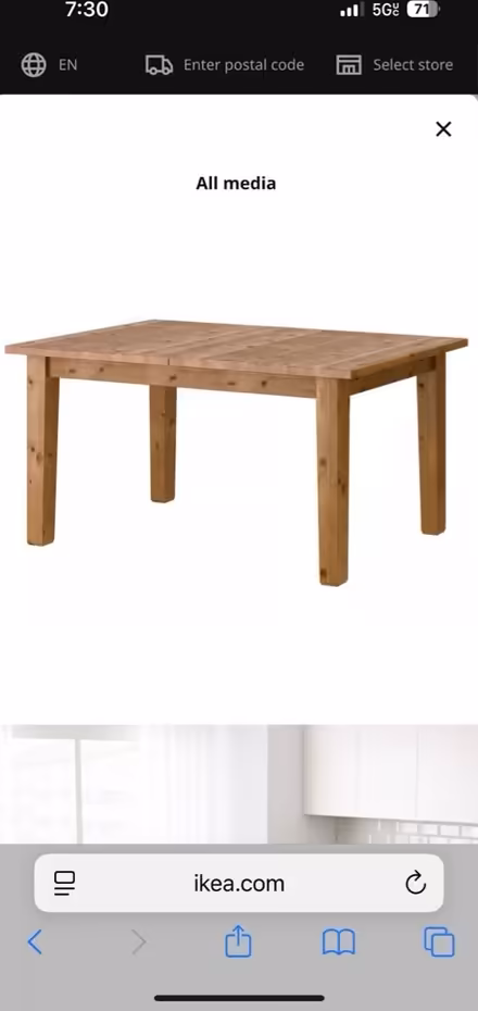 Photo of free IKEA STORNAS dining table (Rego Park) #1