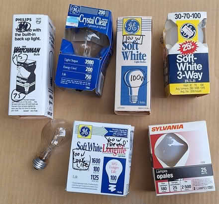 Photo of free Many light bulbs! #4/7 incandescent (Davis/Teele Square area) #1