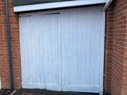Photo of free carport wooden doors 90" x 84" (loughborough LE11) #2