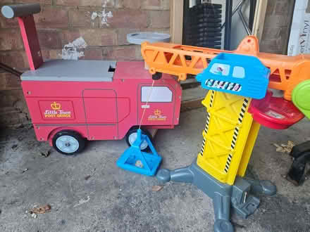 Photo of free Ride on post van and toy crane (South Croydon CR2) #1
