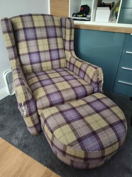 Photo of free Two Armchairs and Footstool - Reupholstery Project (Torwood FK5) #1
