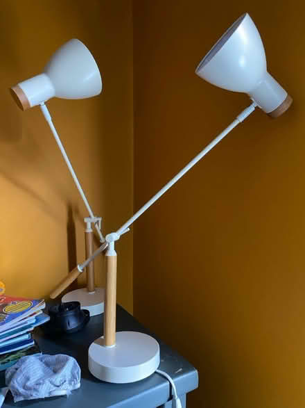 Photo of free 2 x large cream ikea desk lamps (N227by) #3