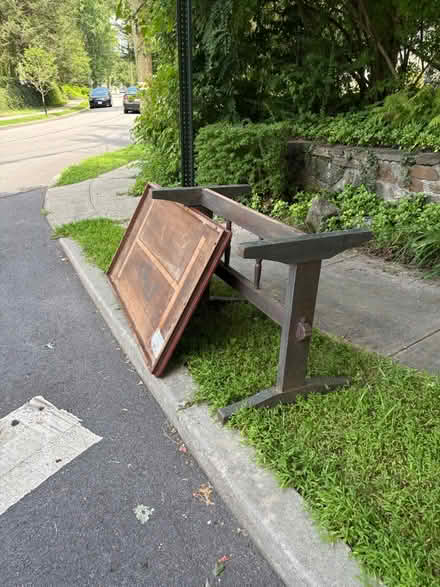 Photo of free Curb alert: wooden table and chair (Croton-on-Hudson) #2