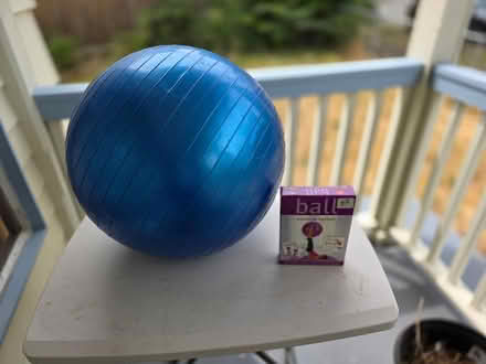 Photo of free Exercise ball & cards (Central District/Madrona) #1
