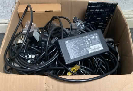 Photo of free Box of assorted pc cables etc (Chorlton M21) #1