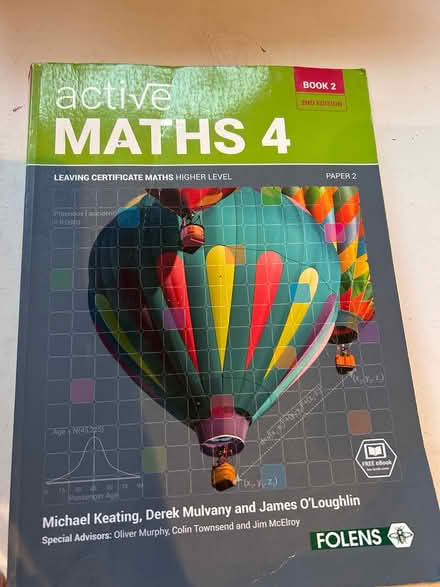 Photo of free Maths L Cert Past Papers and Book (Killiney) #2