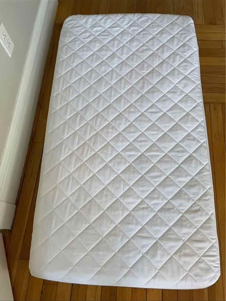 Photo of free Crib Mattress&Slatted Base (West Cambridge) #1