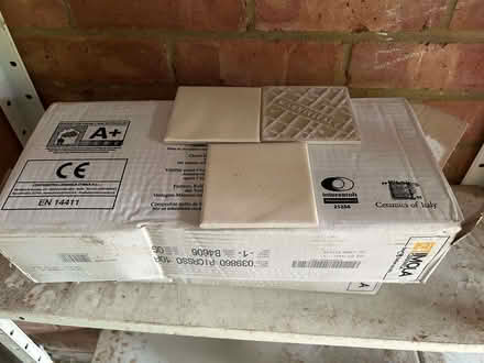 Photo of free Wall tiles - cream x 200 (Barkham RG41) #1