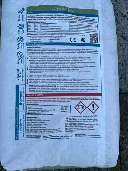 Photo of free Lime plaster 2x20kg bags (Didsbury M20) #2