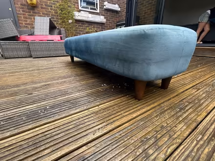 Photo of free Teal footstool (Petts Wood BR7) #1