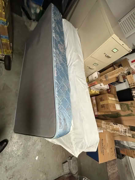 Photo of free Twin mattress, box spring, frame (McLean) #3