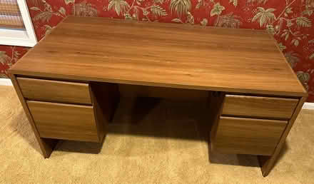 Photo of free Wood desk (6501 Fallwind Lane Bethesda) #2