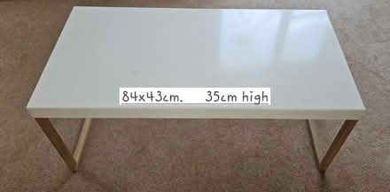 Photo of free Low white 'coffee' table (Weston, Bath) #1