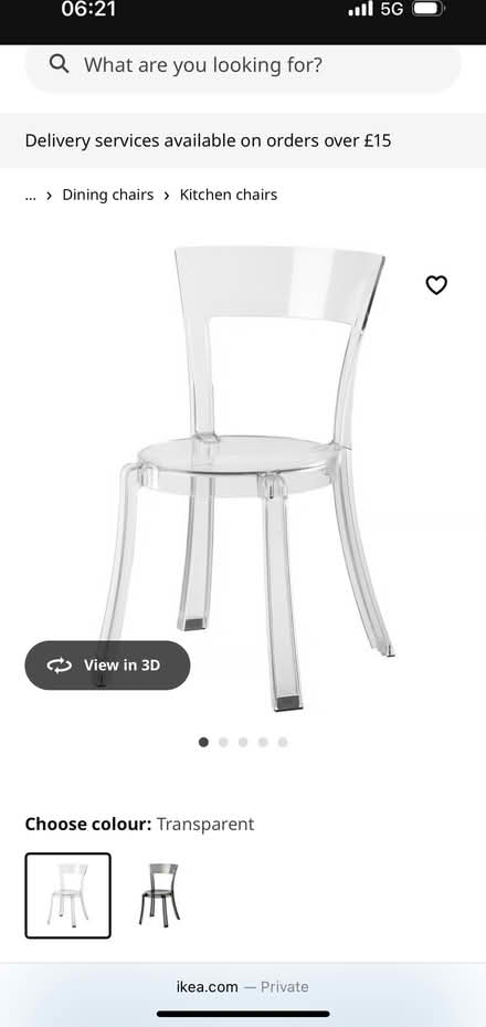 Photo of free Two IKEA Stein chairs (Holloway Road) #1