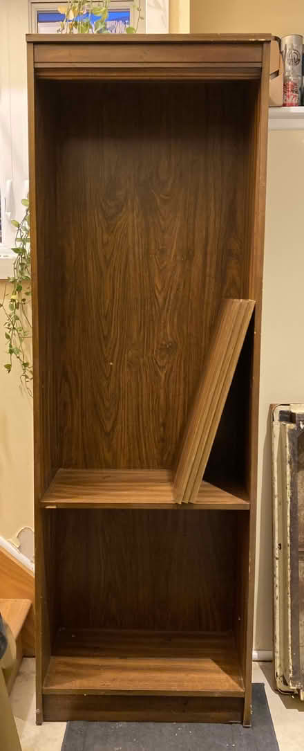 Photo of free Tall wooden shelves / bookcase (Westboro) #1