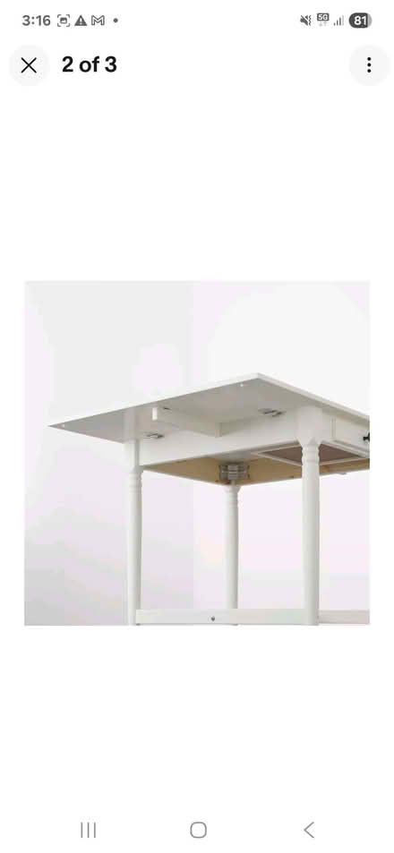 Photo of free White IKEA extendable dining table (Caversham RG4) #3
