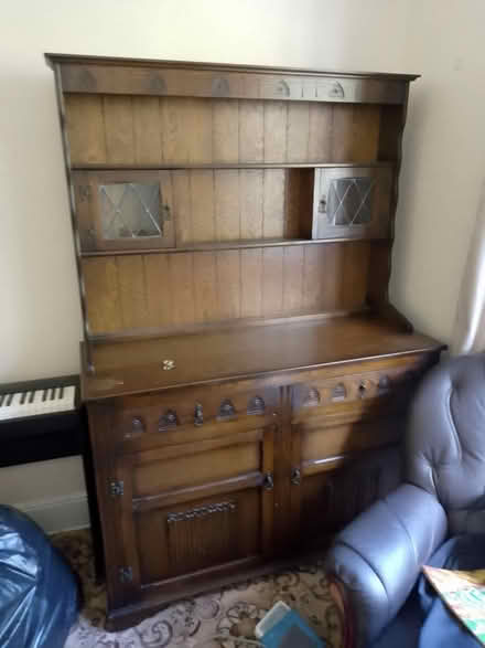 Photo of free Oak display cabinet (Sheffield) #1