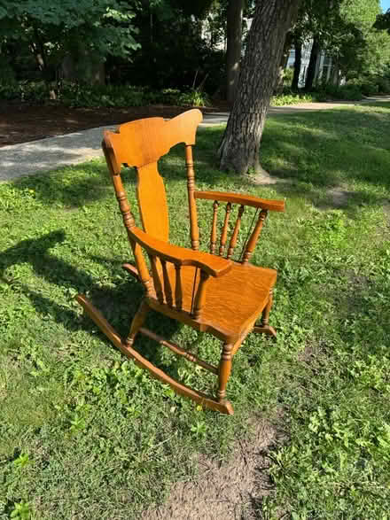 Photo of free Curb alert-rocking chair (Hinsdale, IL) #2