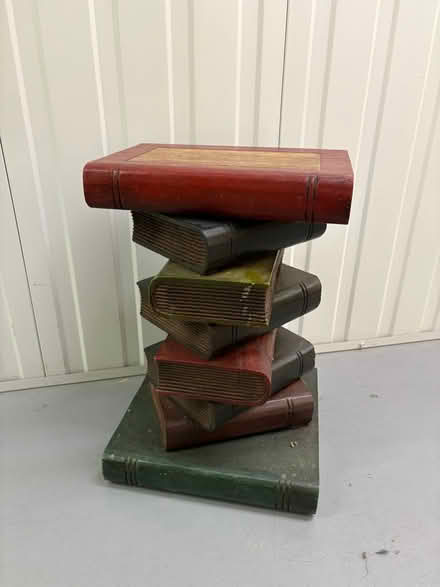 Photo of free Heavy solid “book” end table (KT3 Shannon Corner A3) #1