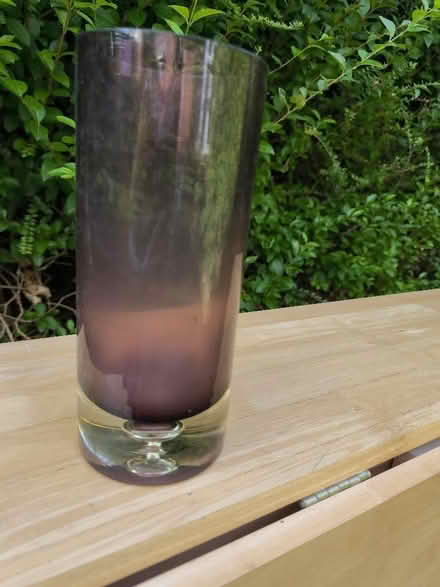 Photo of free Purple vase with bubble base. (Church RG2) #1