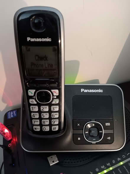 Photo of free Set of 2 Cordless Panasonic Phones (Clayton BD14) #1