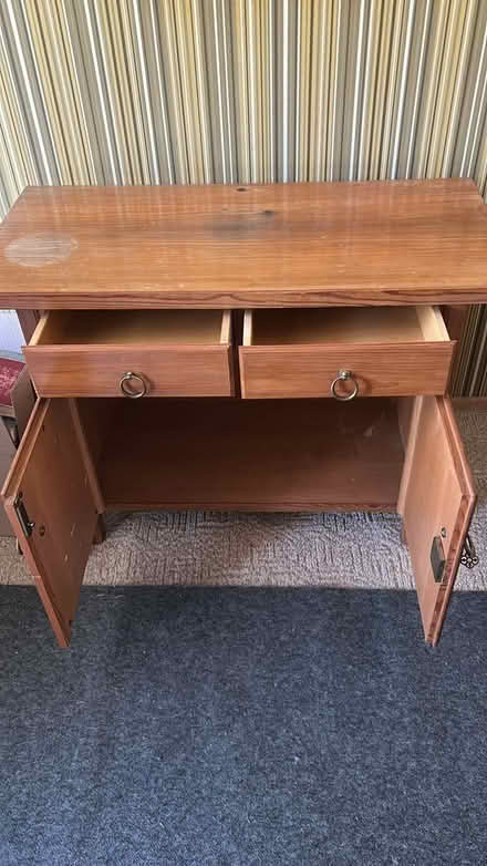 Photo of free Small solid wood cupboard (Near Steels & Leslie) #2