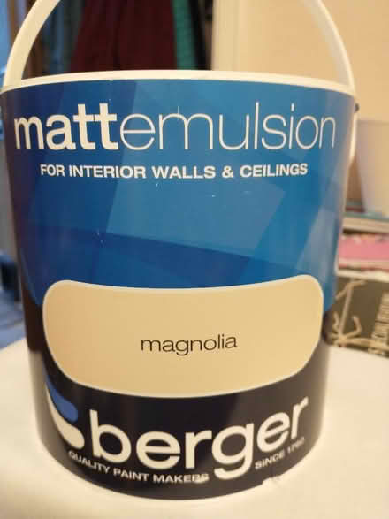 Photo of free Matt emulsion paint, Magnolia (Endmoor LA8) #1