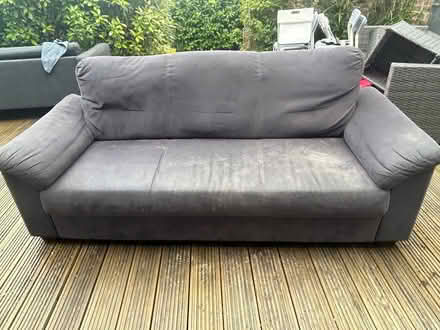 Photo of free Navy Ikea three seat sofa (Petts Wood BR7) #3