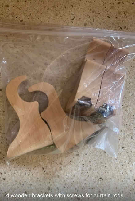 Photo of free Wood curtain brackets (New Hyde Park, Long Island) #1