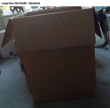 Photo of free Cardboard box. (large) (Chesterfield S41) #1