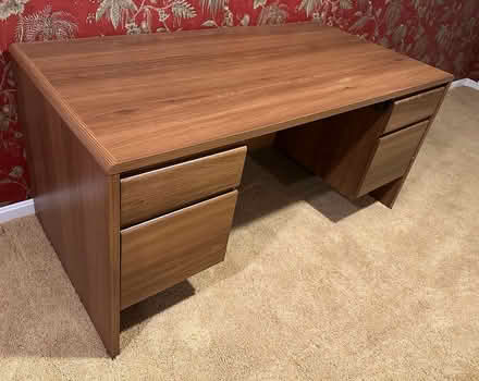 Photo of free Wood desk (6501 Fallwind Lane Bethesda) #1