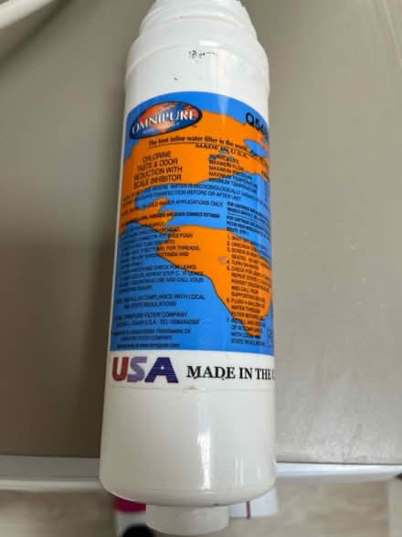 Photo of free Water cartridge new with fitting (Richmond) #1