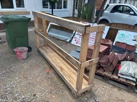 Photo of free Large wood upright pallet (PR9 Churchtown) #1