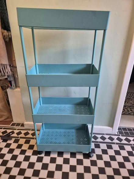 Photo of free Four tier shelf with wheels (SE15) #1