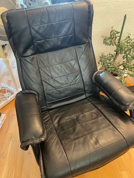 Photo of free Black Leather Swivel Chair (Amersham HP7) #1