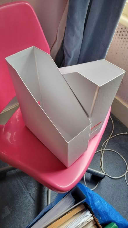 Photo of free 2 IKEA cardboard A4 filing boxes (Palmer Park RG6) #1