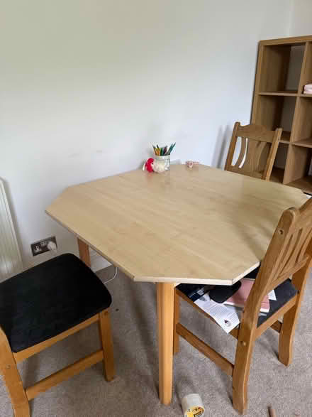 Photo of free Extendable wooden table + 3 chairs (Cotham Ward BS6) #2