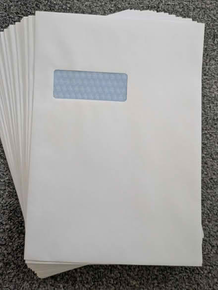 Photo of free 20 windowed A4 envelopes (Clevedon BS21) #2