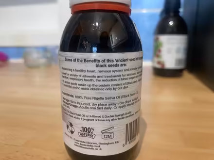 Photo of free Bottle of black seed oil (Stevenage SG1) #1