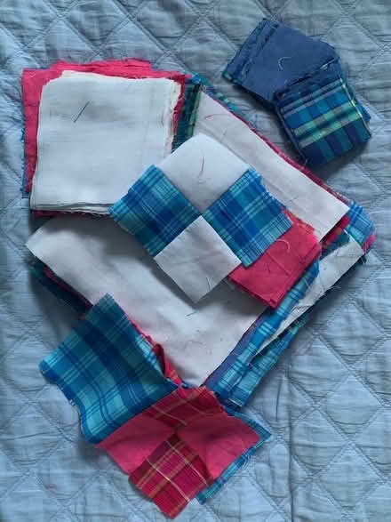 Photo of free Unfinished patchwork quilt, double duvet size (Fleetwood FY7) #1