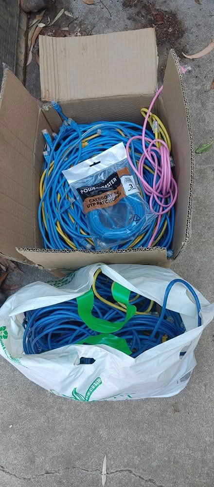 Photo of free Spare CAT5E cables (Somerton Park SA 5044) #1