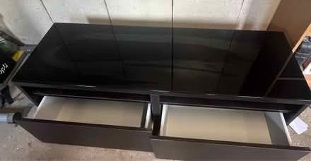 Photo of free Glass top Tv/Console unit (baguley M23) #1