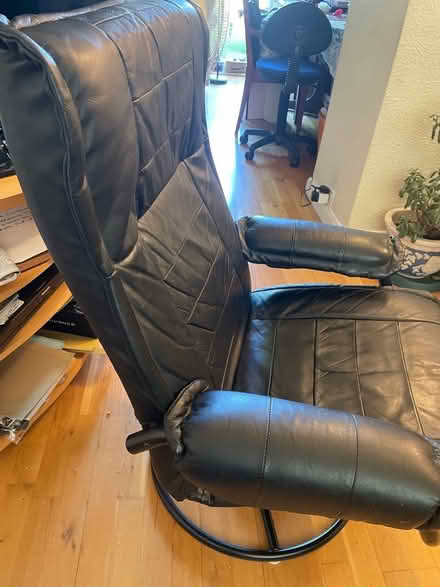 Photo of free Black Leather Swivel Chair (Amersham HP7) #2