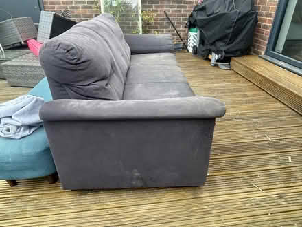 Photo of free Navy Ikea three seat sofa (Petts Wood BR7) #2