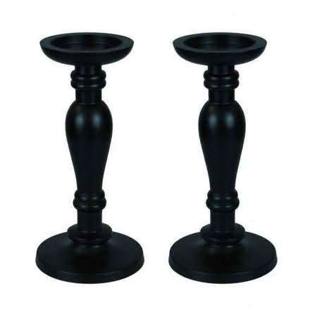 Photo of free Black Candle Sticks for pillar candles x 2 (Portobello EH15) #1