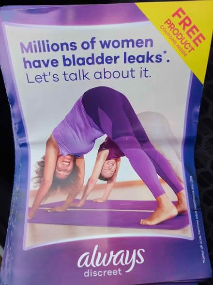Photo of free 6 x vouchers for Always Discreet (Teignmouth TQ14) #2